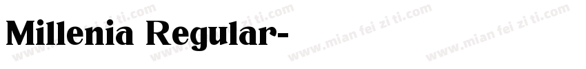 Millenia Regular字体转换